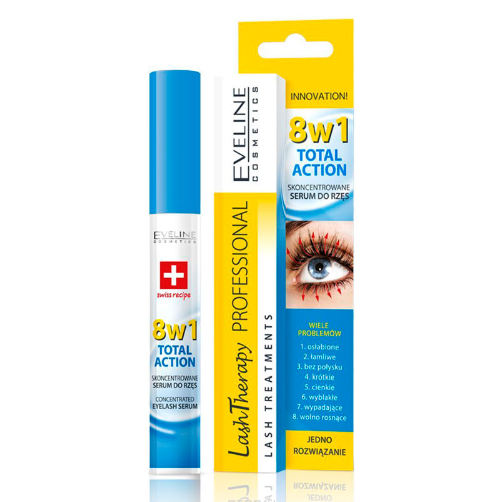 Сыворотка для ресниц Eveline Lash Therapy Professional 8в1 10 мл