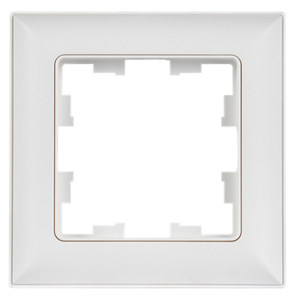 BRITE Рамка 1-местная РУ-1-БрАБ арктический белый/белый IEK