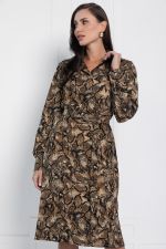 Платье Королевская кобра (кофейное) П12648-15 LT Collection