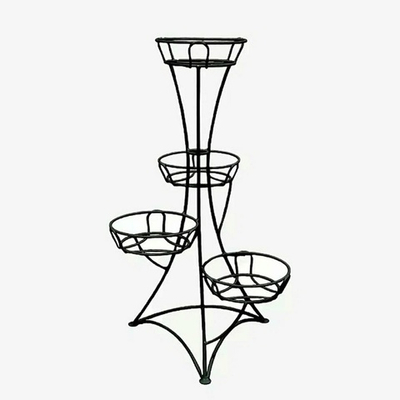 Цветочница "Призма" на 4 горшка, черная