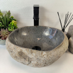 Каменная раковина из речного камня RS-05361 (39*36*15) 0861 из натурального камня