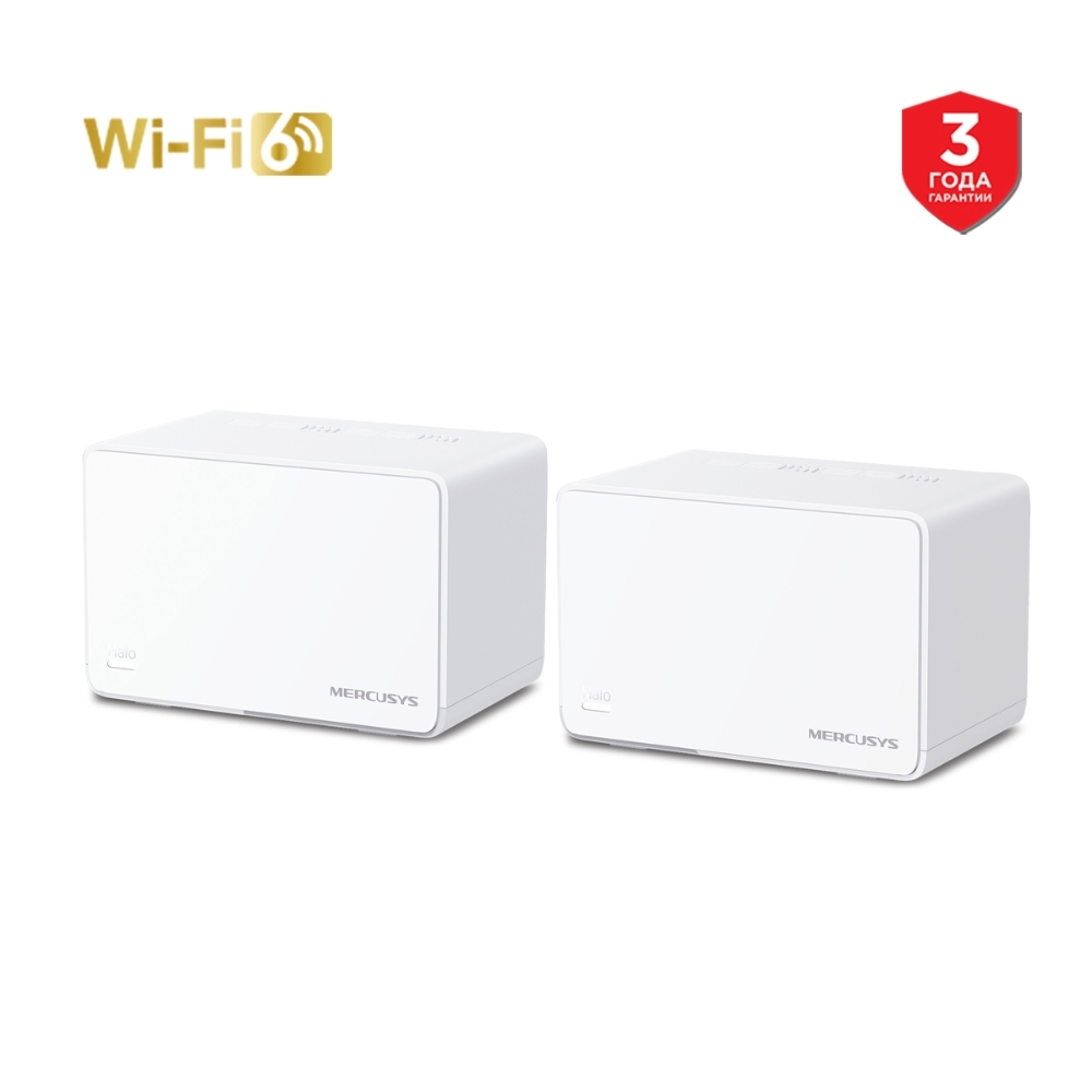 Домашняя Mesh Wi‑Fi система Mercusys Halo H80X AX3000 (Halo H80X(2-pack)