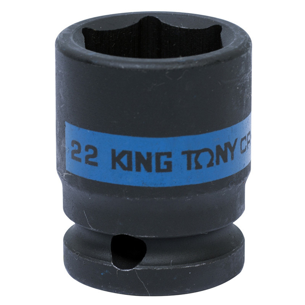 Головка торцевая ударная шестигранная 1/2&quot;, 22 мм KING TONY 453522M