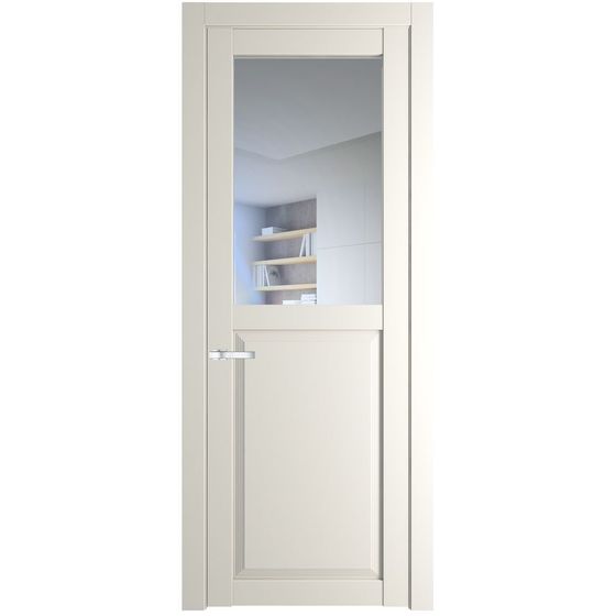 Межкомнатная дверь эмаль Profil Doors 2.6.2PD перламутр белый стекло прозрачное