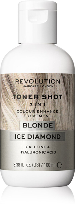 Revolution Haircare Toner Shot Blonde Ice Diamond - Питательная тонизирующая маска 3-в-1 /  Ice Diamond 100  ml  / GTIN 2800010582101