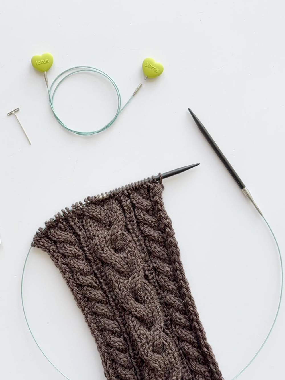 набор эбеновых спиц Lotus Yarns Tarim 8,5 см