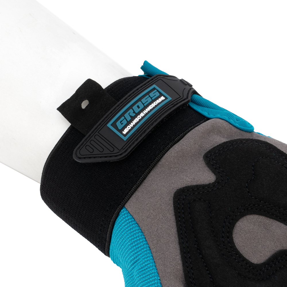 Перчатки универсальные комбинированные, с защитными накладками, STYLISH, размер L (9) Gross