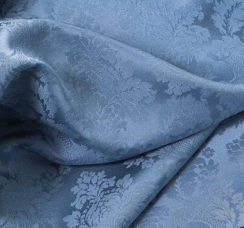 Мебельная ткань TALU com 44 из светло-синего с рисунком 1,4 м