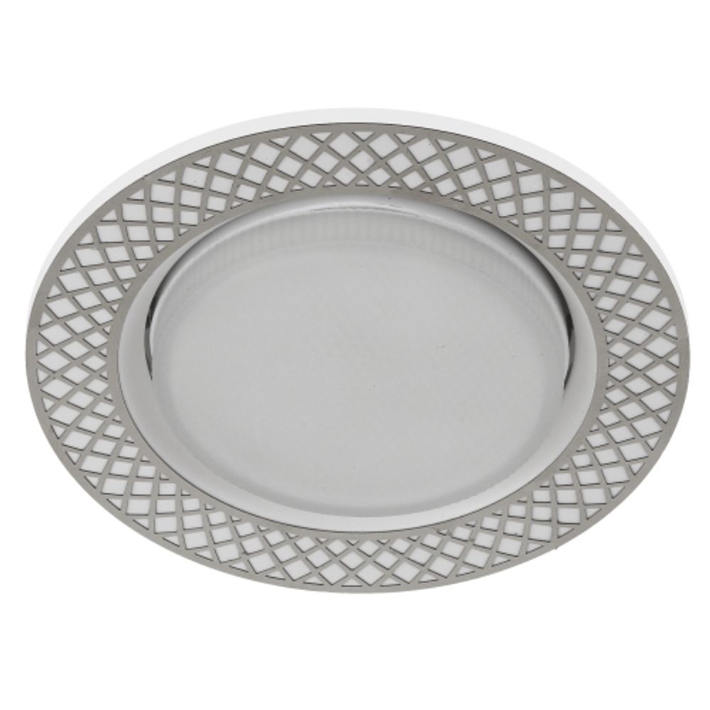 KL79 WH/CH Светильник ЭРА под лампу Gx53 круглый,220V,13W,белый/хром | Встраиваемые светильники Для ламп GX53