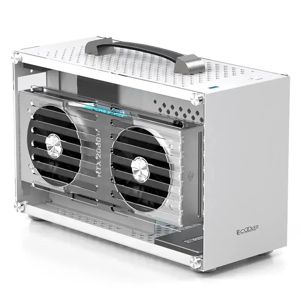 Корпус PCCooler I100 PRO MESH WH ITX USB3.0 1x3.5", 1x2.5" Поддержка SFX Блока питания, Поддержка Видеокарты до 300мм, White