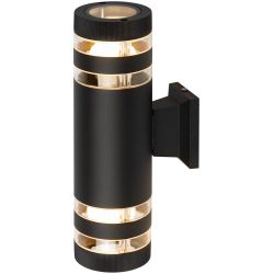 Садово-парковый светильник ЭРА GBW-102-BL-0300 Адрия 230В 2хЕ27 max 30Вт IP54 300х150x90мм настенный | Садово-парковые светильники