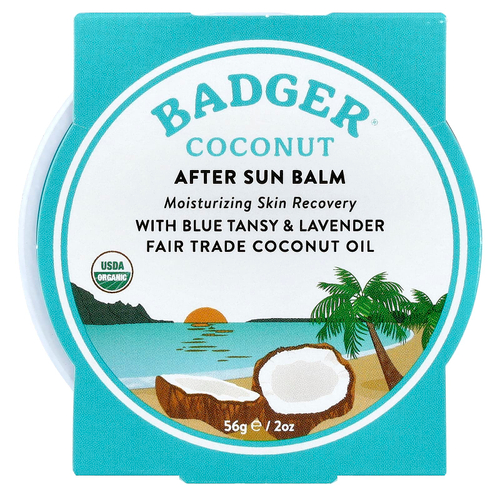 Badger, бальзам после загара с кокосом, 56 г (2 унции)