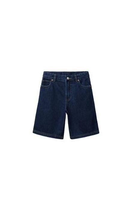 ZARA ДЖИНСОВЫЕ ШОРТЫ RELAXED BAGGY, ИНДИГО