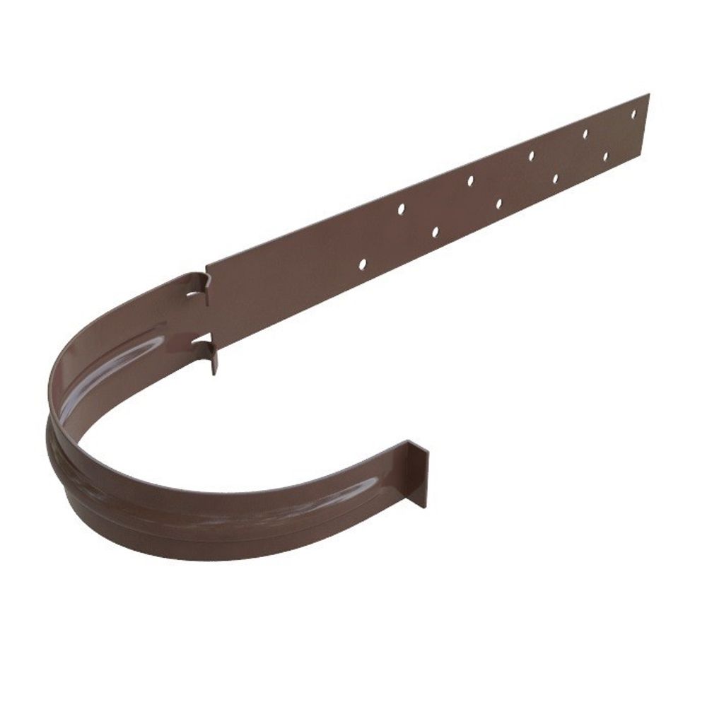 Кронштейн желоба металлический Альта-Профиль Элит Коричневый 125 мм