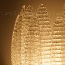 Бра Cloyd FERNAN W2 / выс. 42 см - латунь - белое стекло (арт.20475)