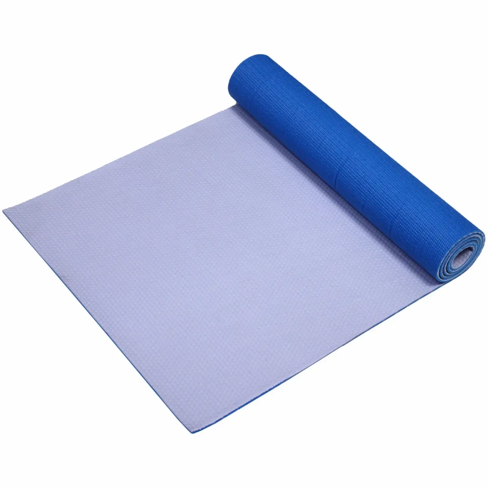 Коврик для йоги 6 мм 61х173 см Однотонный (2х сторонний), микс цветов