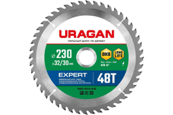 Диск пильный по дереву URAGAN Expert (230х32/30 мм; 48Т) 36802-230-32-48_z01