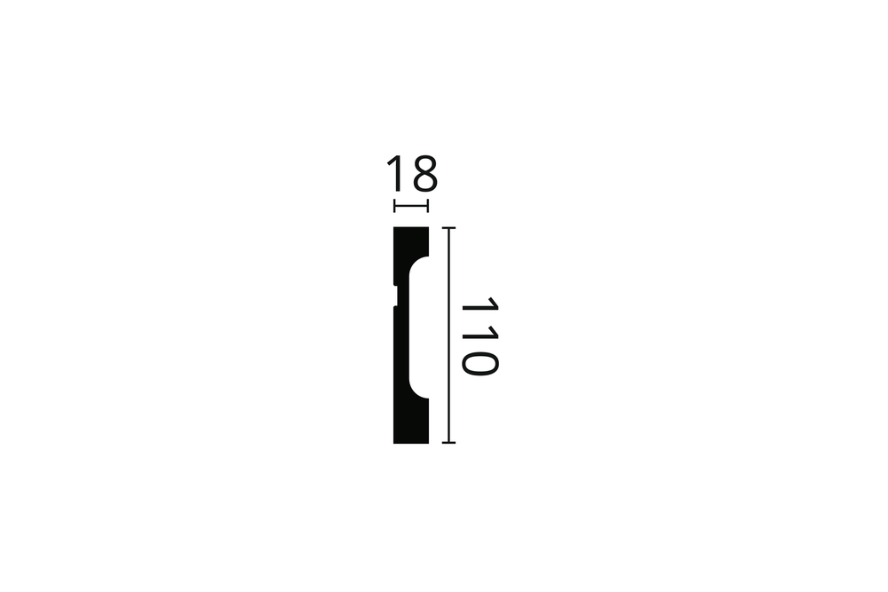 ПЛИНТУС ПОТОЛОЧНЫЙ FD11 WALLSTYL