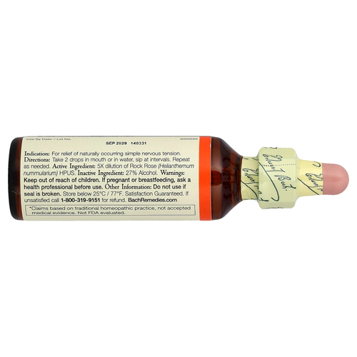 Bach, Original Flower Remedies, каменная роза, 20 мл (0,7 жидк. унц.)
