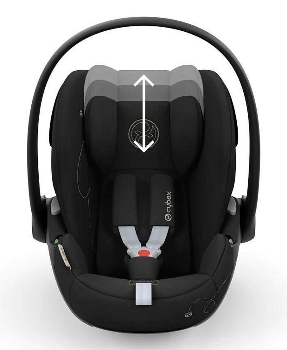 Коляска 3 в 1 Cybex Priam IV Rosegold и автокресло Cloud G i-Size Moon Black Mirage Grey