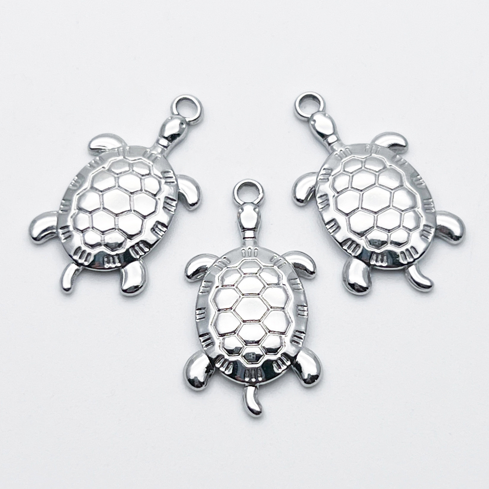 Подвеска Черепаха, сталь, размер 25*14 мм, цена за 1 шт
