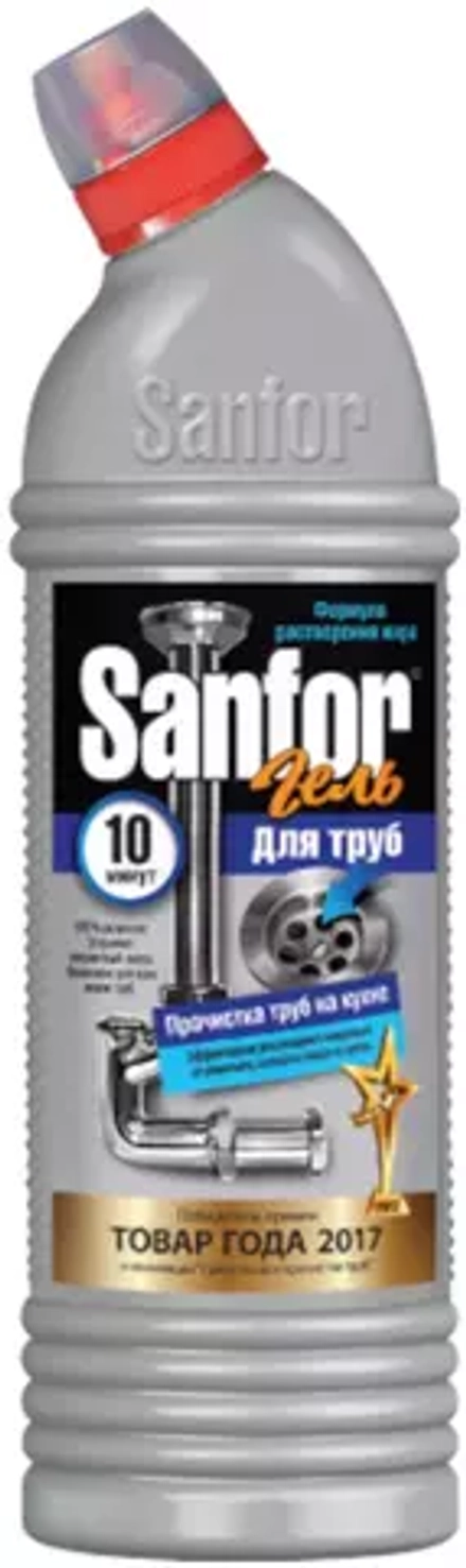 Sanfor гель для труб на кухне, 1 л