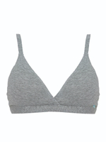 Бюстгальтер-триангул с мягкими двухслойными чашками (Размер: 2B) (Цвет: серый меланж)