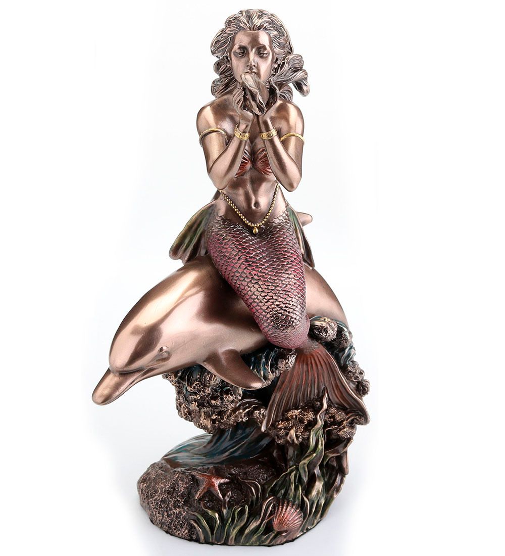 Veronese WS-1336 Статуэтка «Русалка на дельфине»