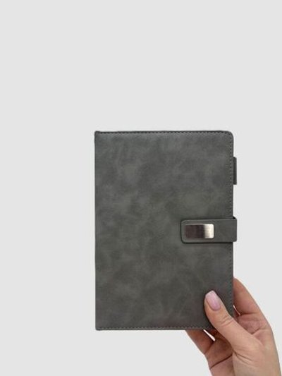 Блокнот А5 в линейку 170 л серый (8412-5)