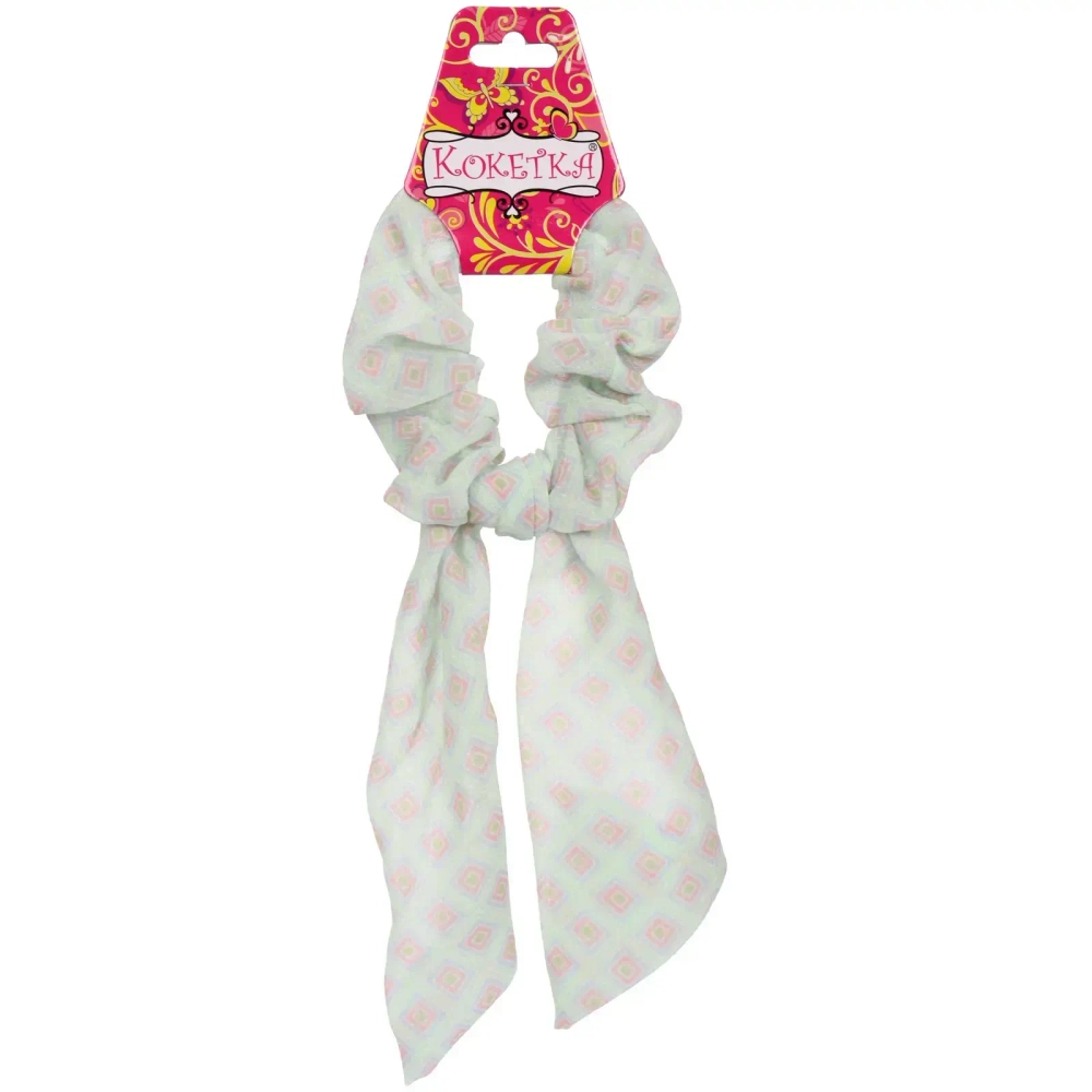 Резинка для волос «La Belle», ромбики, микс 6 цветов, 8*13см (подвес Кокетка)