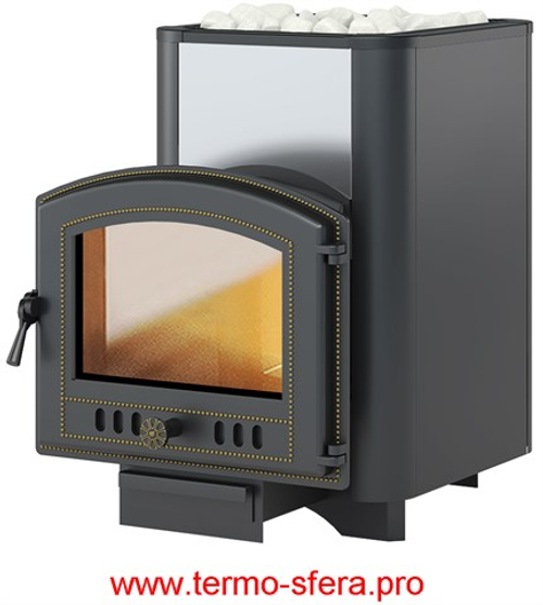 Печь ВЕЗУВИЙ Сенсация 22 Антрацит (224)