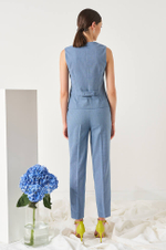 1818 Жилет женский (дымчато-голубой)