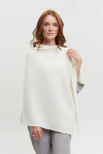 Накидка женская Т028-02/03 белый/серый