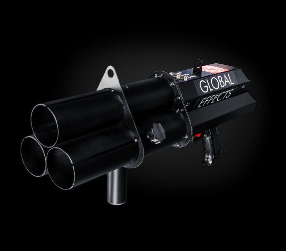 Global Effects - Ручная пневматическая конфетти-пушка (3 ствола)