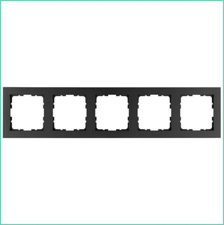 Рамка 5-м G-Classic антрацит Jasmart G1005B