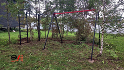 Монтаж уличных качелей Sv Sport