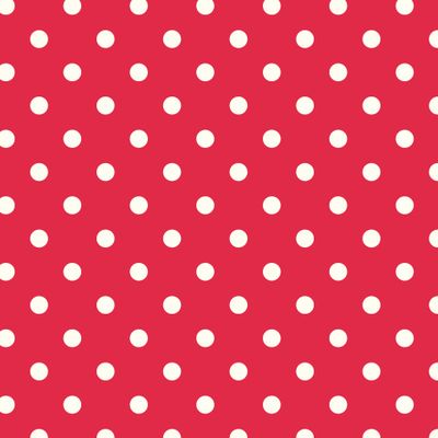 Белый горох на красном