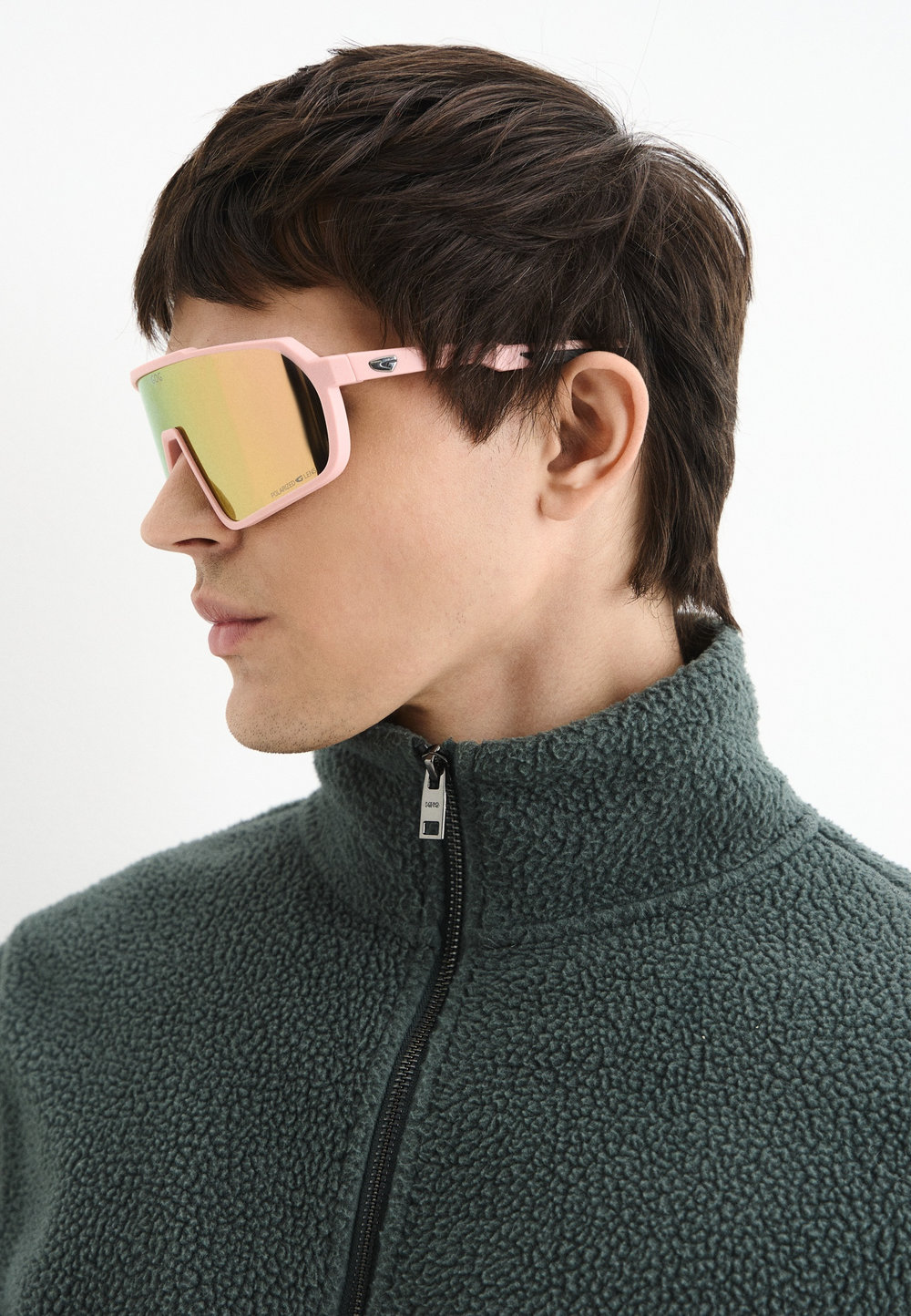 Спортивные очки GOG Okeanos / Matt Dusty Pink-Black / Polarized Pink Lens