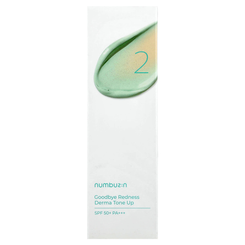 Numbuzin, № 2 Goodbye Redness, Derma Tone Up, SPF 50+ PA+++, 50 мл (1,69 унции)