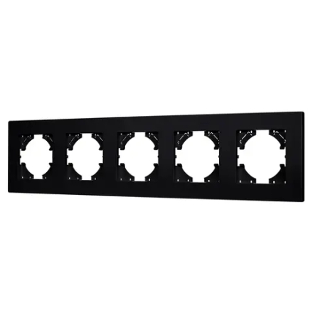 Рамка пластиковая FRM-PERIO-PL-5-BK (Arlight, -) 049763