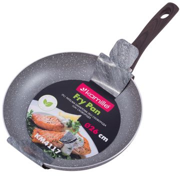 Сковорода 26 см. из алюминия Kamille KM-4117 с мраморным покрытием