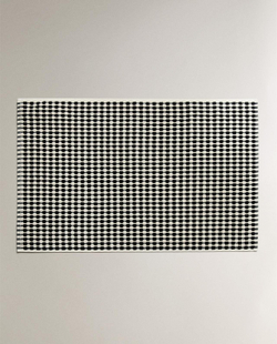 Zara Home - Текстурированный вафельный коврик для ванны, черный, 50x80 см