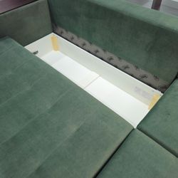 Диван-кровать "Борнео Люкс"с кресельным модулем (Nappa-10/Накладки Венге), Блисс-мебель, г.Берёзовский