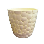 Кашпо "КАМЕШКИ" №4 8л цвет слоновая кость РП-2114