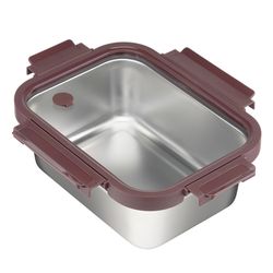 Контейнер стальной Click Steel, 1,8 л, сливовый