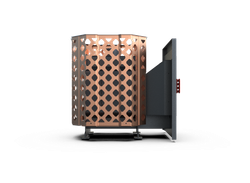 Банная печь Душа- 15 Сетка Ремейк панорама 8мм