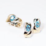 Серьги с топазом Swiss