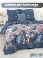 Постельное белье евро, Постельное бельё бязь, наволочки 70х70, 100 % хлопок