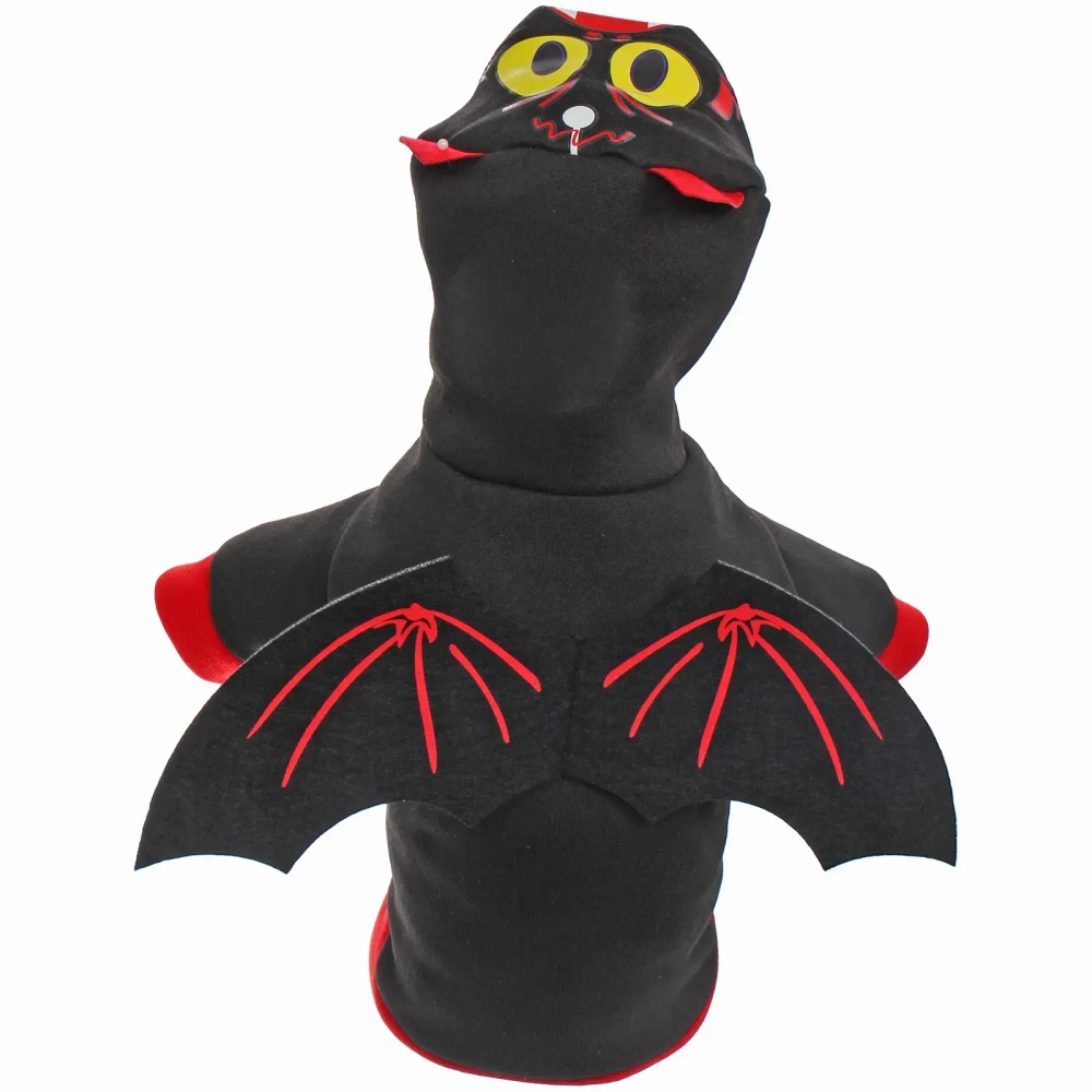 Кофта - толстовка с капюшоном для собак мелких пород «Летучая мышь», размер М (44*30*26см)