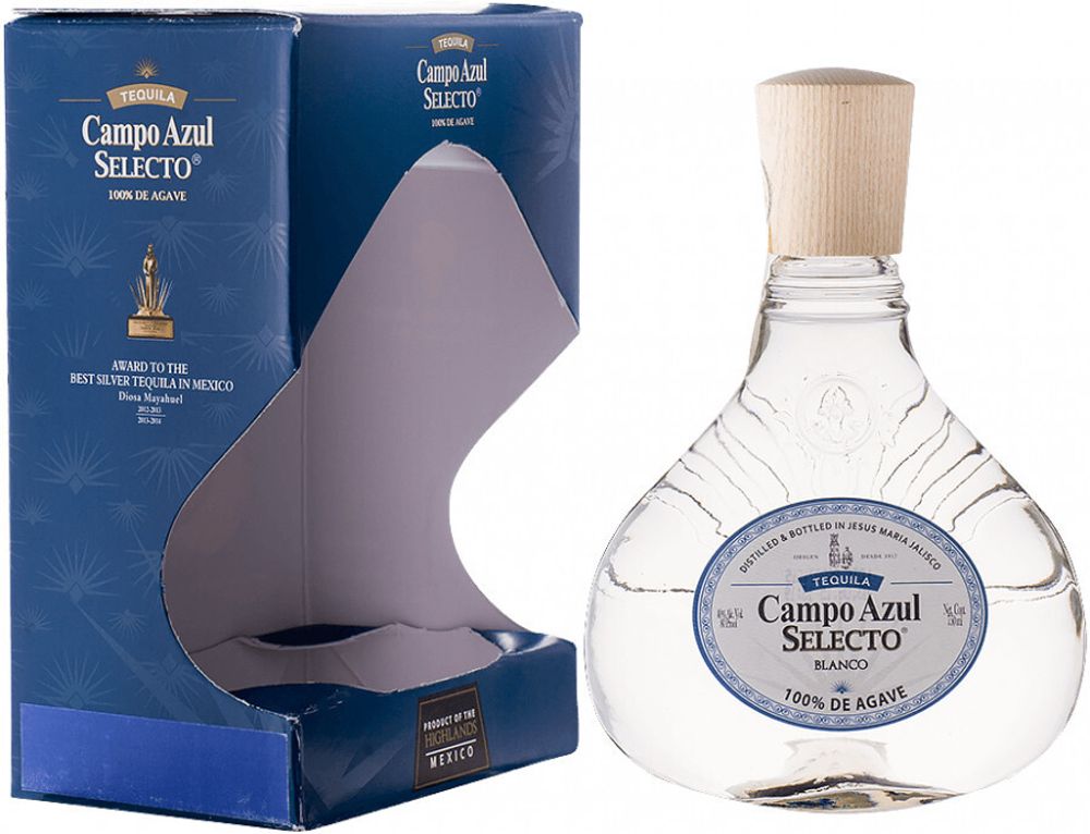 Текила Campo Azul Selecto Blanco gift box, 0.75 л